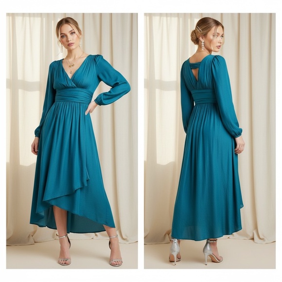 Anthropologie Dresses & Skirts - Anthropologie Gwendolyn silk maxi dress size 2 petite